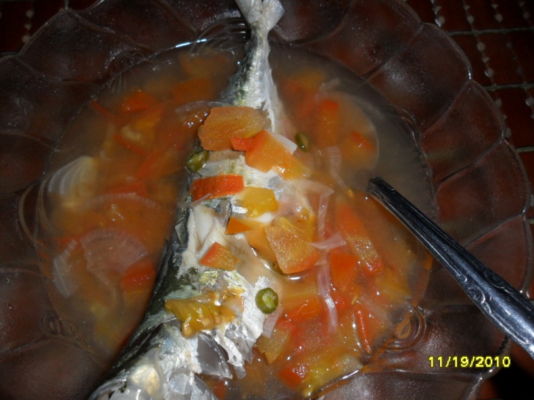 Resepi Ikan Kembung Rebus Masak Sambal - Surakarta E