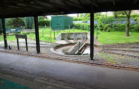 Parkside station on the Miniature Railway line at Eaton Park in Norwich