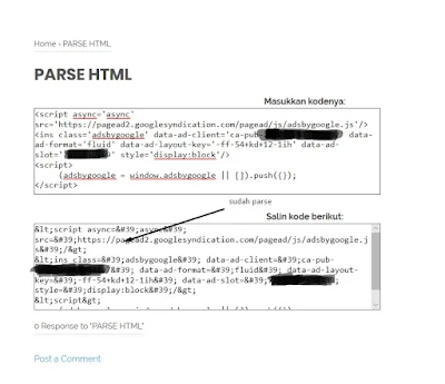 Parse HTML dan Apa Fungsinya