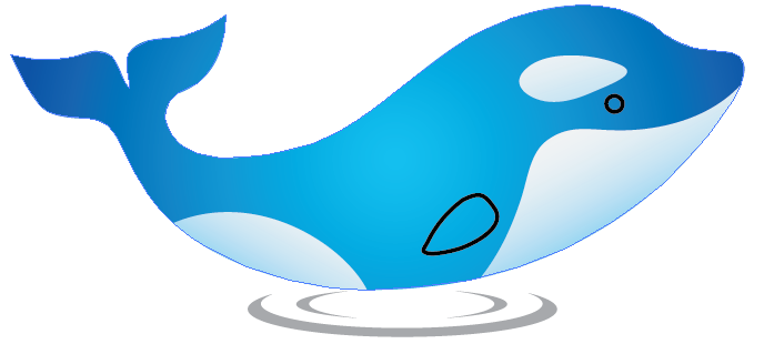 Membuat logo ikan  paus  dengan adobe illustrator Kelas 