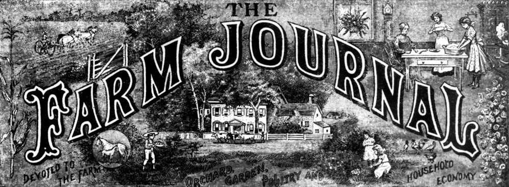 The Farm Journal masthead, July 1908
