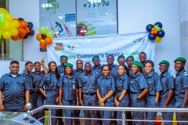 CustomerServiceWeek: Unity Bank Rolls Out Rewards to Celebrate Frontline Staff, Customers