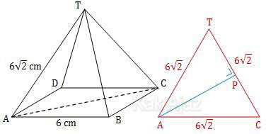 Jarak titik A ke garis TC pada limas T.ABCD, soal dimensi tiga UN 2017