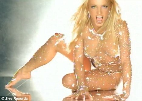 britney spears toxic outfit. Risque bling: Britney Spears