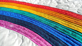 Bundle of Joy rainbow NICU baby quilt