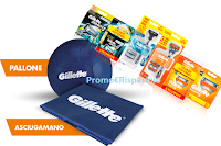 Logo Gillette ti regala il kit sport : pallone e asciugamano come premi sicuri