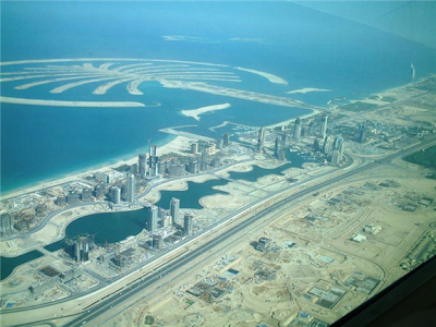 The Palm Islands in Dubai