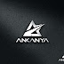 Ankanya - metallic logo design