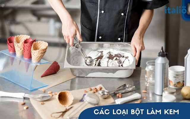 Các loại bột làm kem