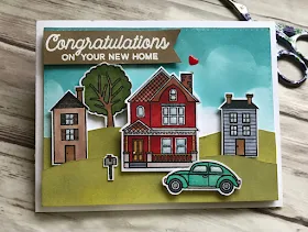 Sunny Studio Stamps: Happy Home & City Streets card by Anna Kim