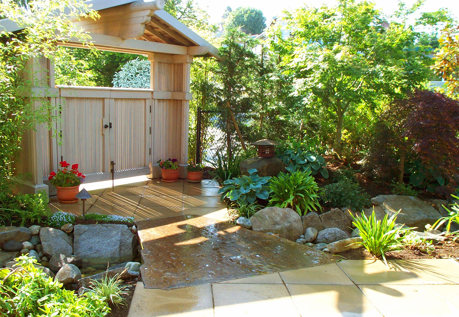 not have the Japanese style to have an Asian-style landscape garden ...