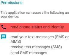 حالة الهاتف والهوية Phone Status And Identity