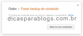 copia das postagens do blogger