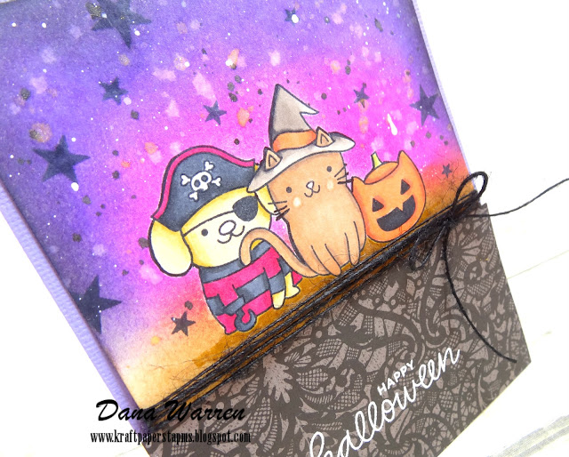 Dana Warren - Kraft Paper Stamps - Pretty Pink Posh - Halloween