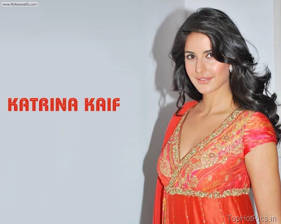 Katrina Kaif Sexy Wallpapers in Orange Dress 14