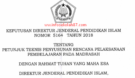 Juknis Penyusuna RPP Rencana Pelaksanaan Pembelajaran Pada Madrasah 