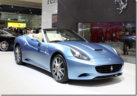 blue ferrari