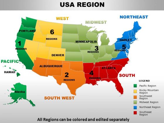 Usa region country