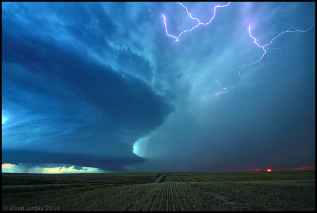 Amazing blue storm photography