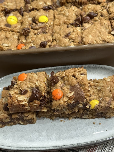 Oats Peanut Butter Cookie Bars