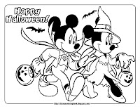 halloween coloring pages mickey mouse minnie mouse costume