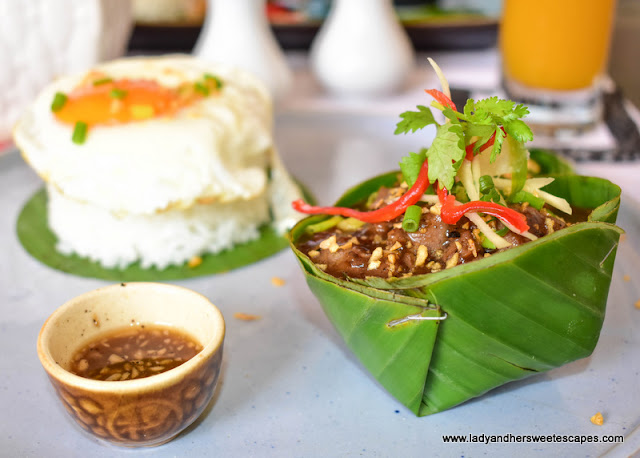 Beef Loklak at Little Casablanca Siem Reap