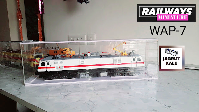 Handmade WAP-7 locomotive model