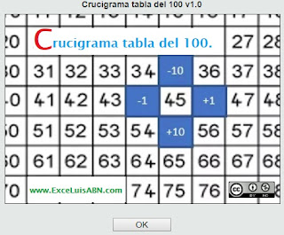 Crucigrama tabla del 100 v1.0