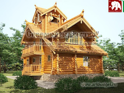 log home house plan