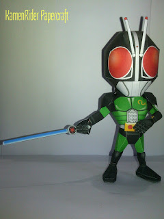 Kamen Rider Black RX Chibi with Light Saber