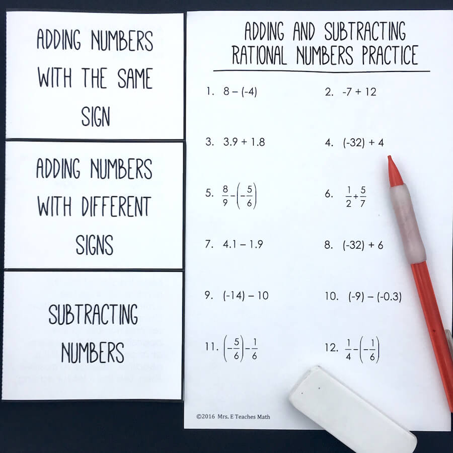 A Trick for Adding and Subtracting Negative Numbers 