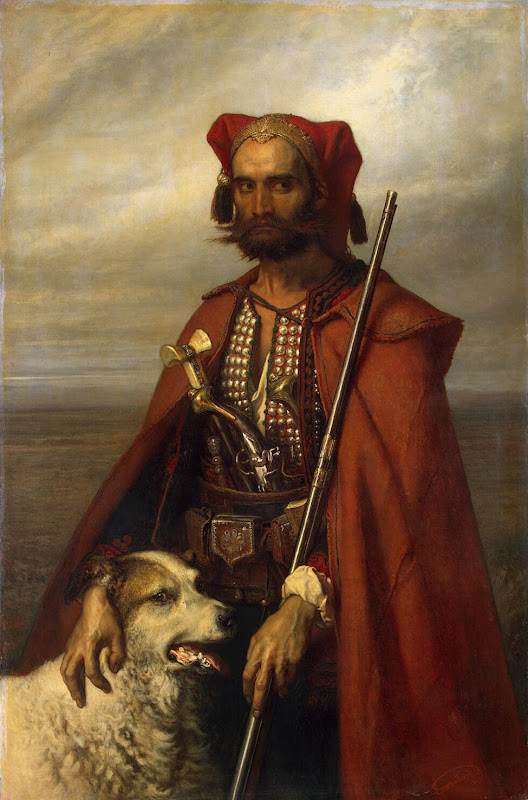 Sentinel the Croat by Louis Gallait - History Paintings from Hermitage Museum