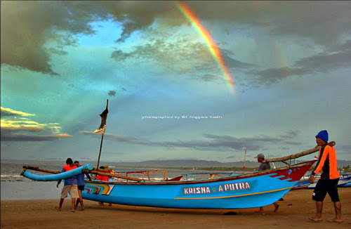 Indahnya pantai Pangandaran