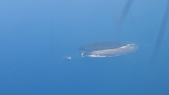 aerial view of Macagangi Island, Tandag City