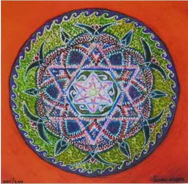 mandala-Israeli art-jewish-star