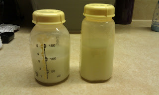 pumped breast milk