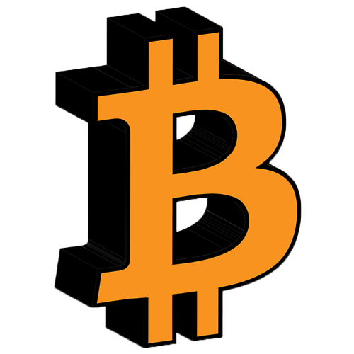 logo bitcoin 3d