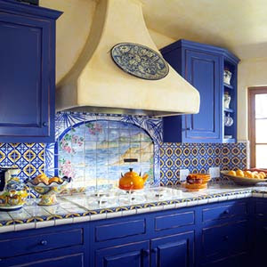Blue Motif Kitchen