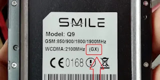 Smile Q9 GX irmware ROM (Flash File) MT6580 100% tested.