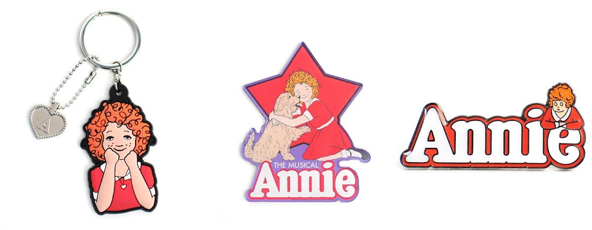 Picture of Annie the Musical keychain and stickers
