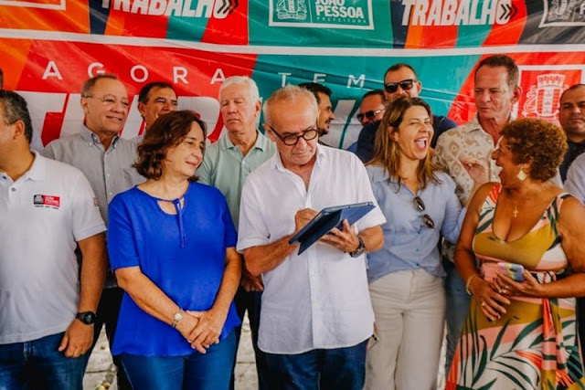 Cícero Lucena assina ordem de serviço para início das obras viárias do Parque da Cidade