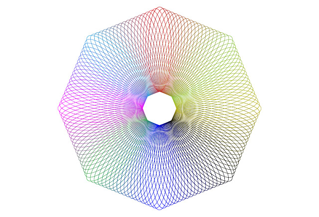 Colorful Spirograph | HD EPS FILE