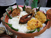 rice with hilsha