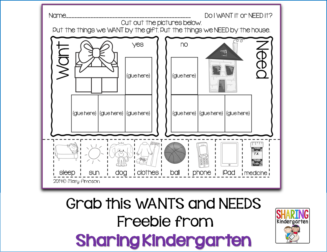 http://www.sharingkindergarten.com/2014/12/wants-and-needs-with-freebie.html