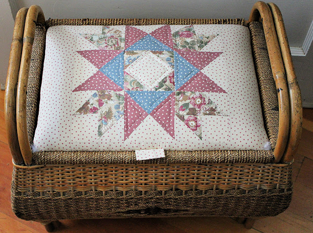 Vintage Wicker Sewing Basket and Three Ways to Use It