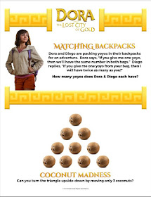 Dora - Coconut Madness - Activity Sheet