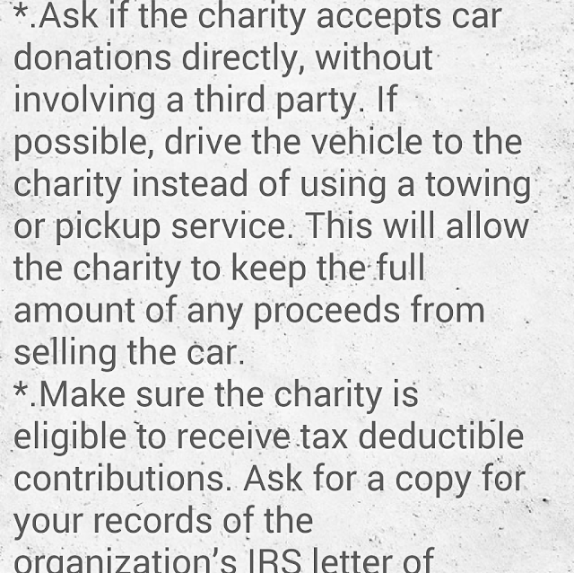 Best Tips To Donate a Car To Charity 2016