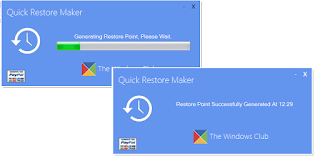 Quick Restore Maker v3-Interface