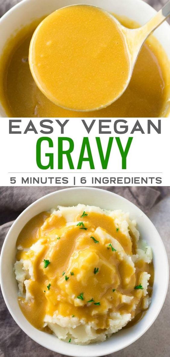 Do you have 5 minutes? Then you have time to make EASY VEGAN GRAVY! 6 ingredients, so simple.