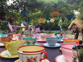 Mad Tea Party Empty Ride Fantasyland Disneyland